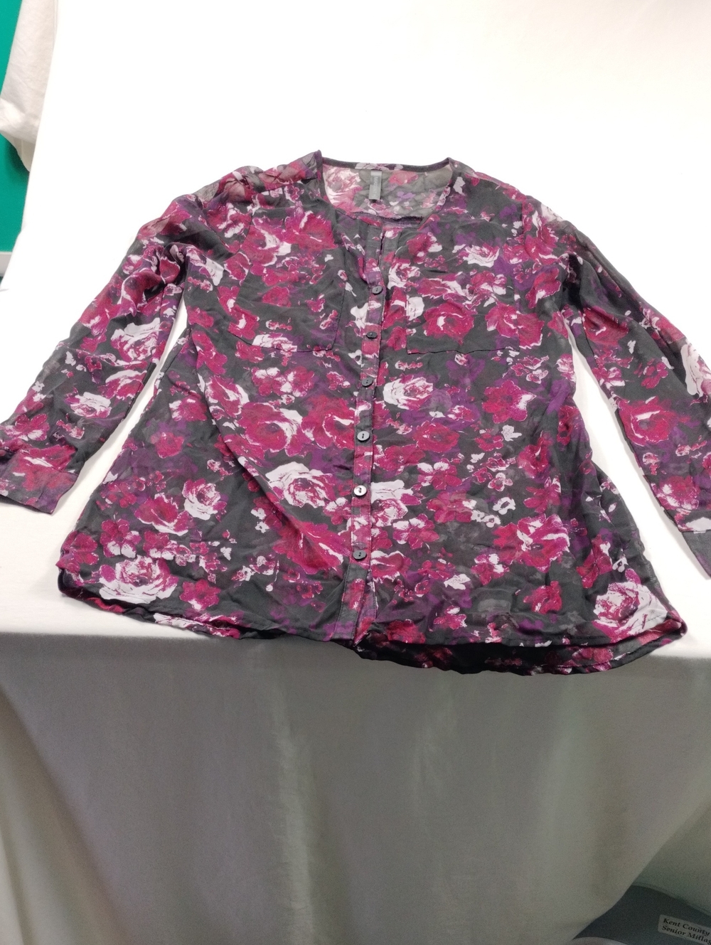 Massini Womens Blouse Floral Print Size Small